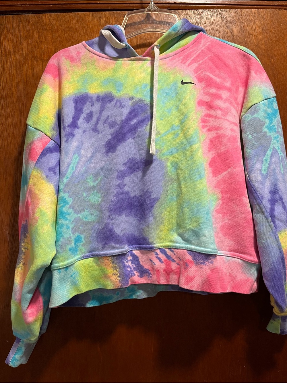 Nike Women’s Tie-Dye Cowl Hoodie - Pink, Purple, Blue, Yellow, Green